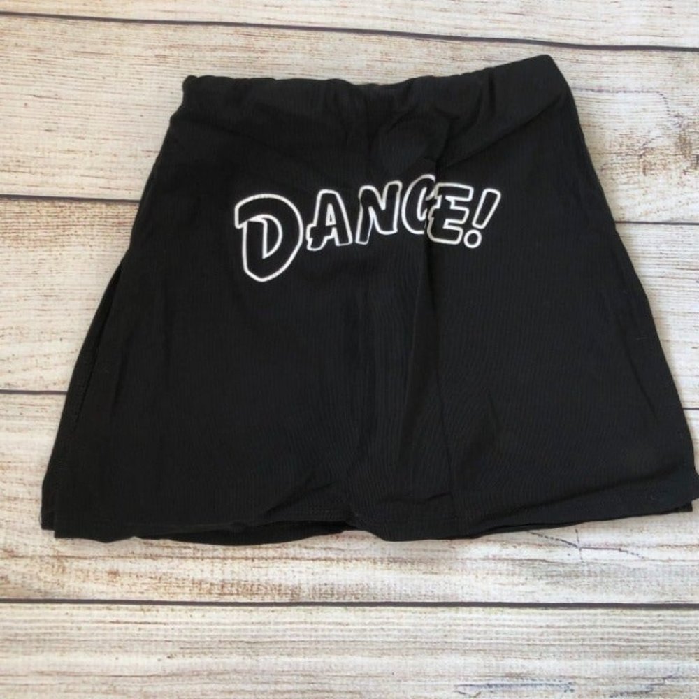 Dance Skort Girls Medium Child‎ MC Black Skirt Shorts Black Costume recital